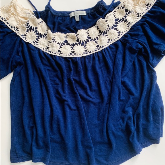 Charlotte Russe Crochet Trim Top - Picture 4 of 6